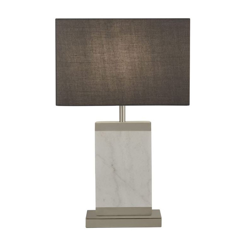 Searchlight Marble Table Lamp - White