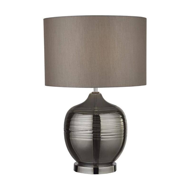 Searchlight Glass Table Lamp - Smoked Grey