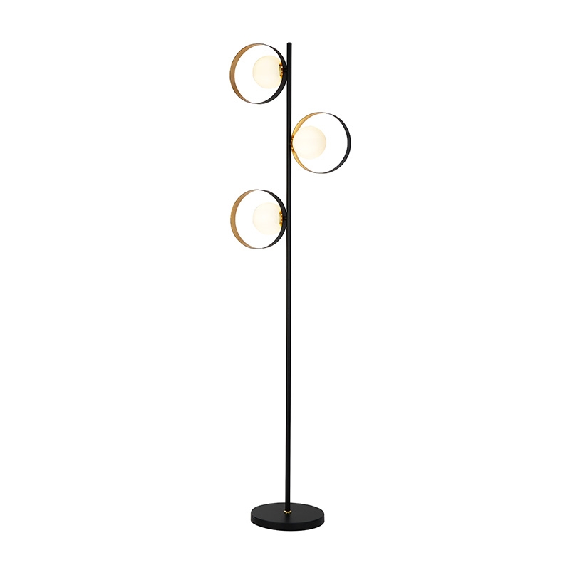 Searchlight Orbital Floor Lamp - Matt Black