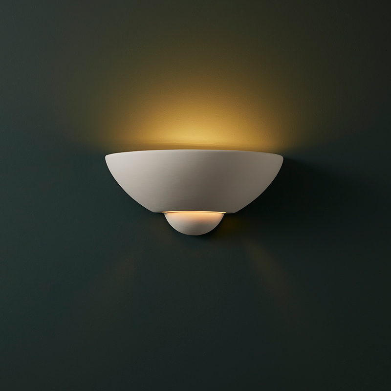 Edit Vix Ceramic Wall Light - White
