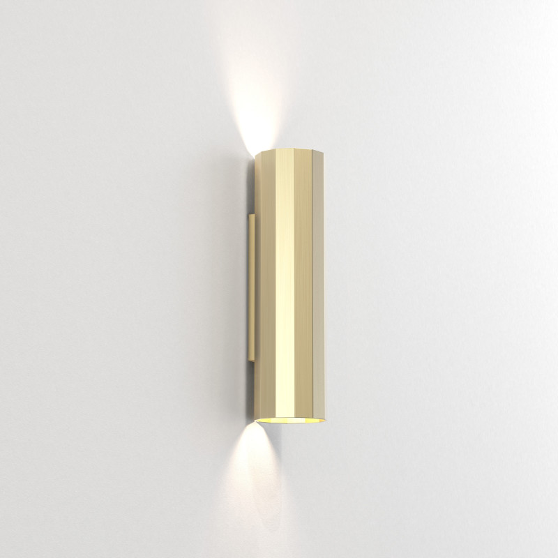 Astro Hashira 300 Up & Down Wall Light - Matt Gold