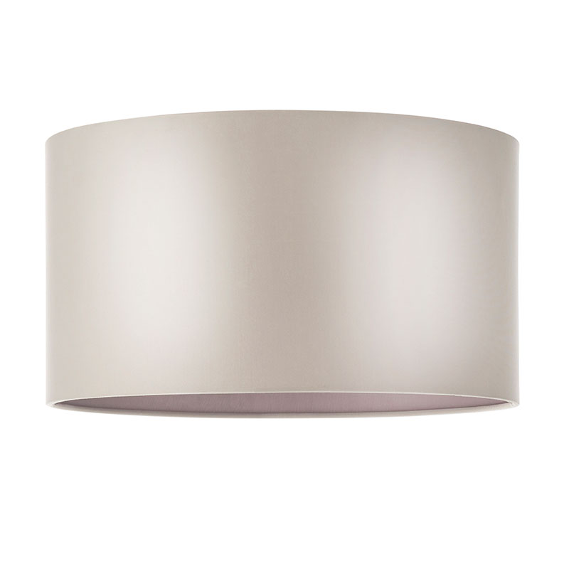 Luxia Drum Satin Lamp Shade - Mink