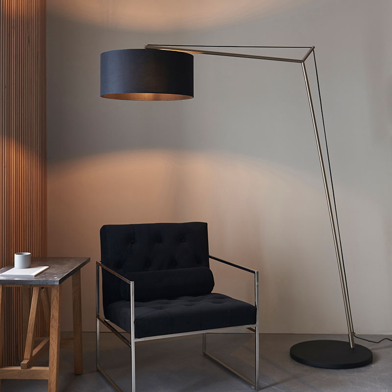 Luxia Holborn Floor Lamp - Matt Nickel