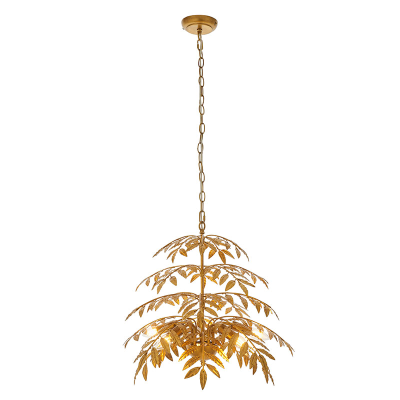 Luxia Fern Chandelier - Gold
