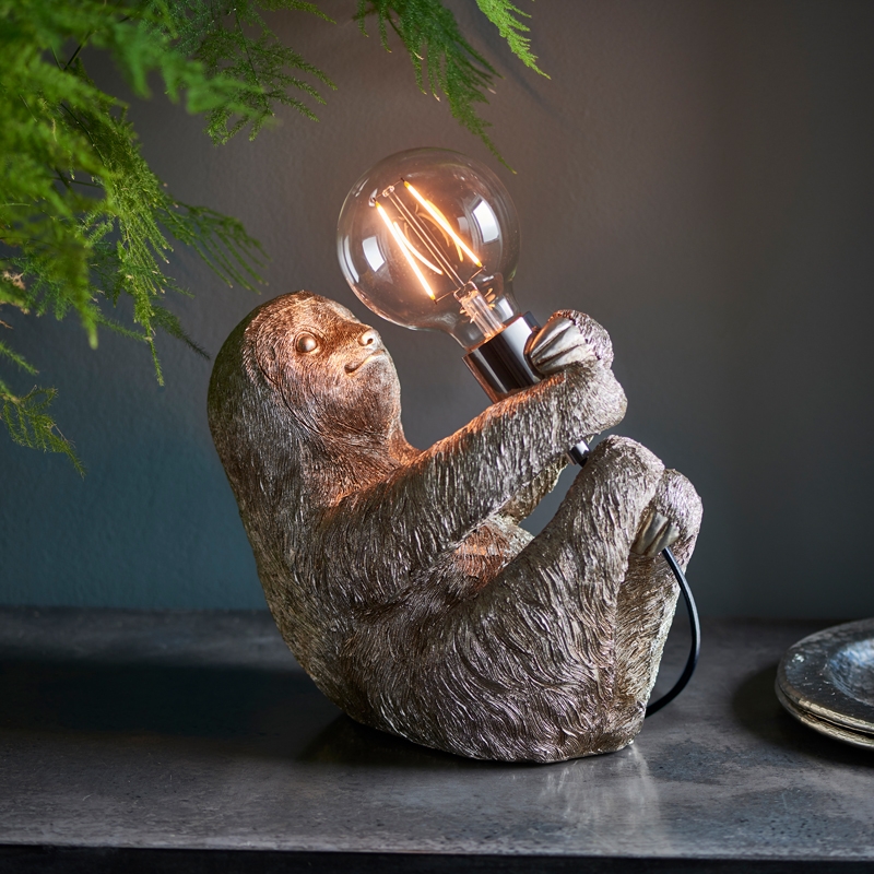 Luxia Sonny The Sloth Table Lamp - Silver