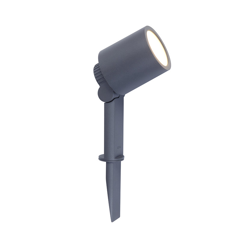 Lutec Explorer LED Garden Spotlight - Dark Grey