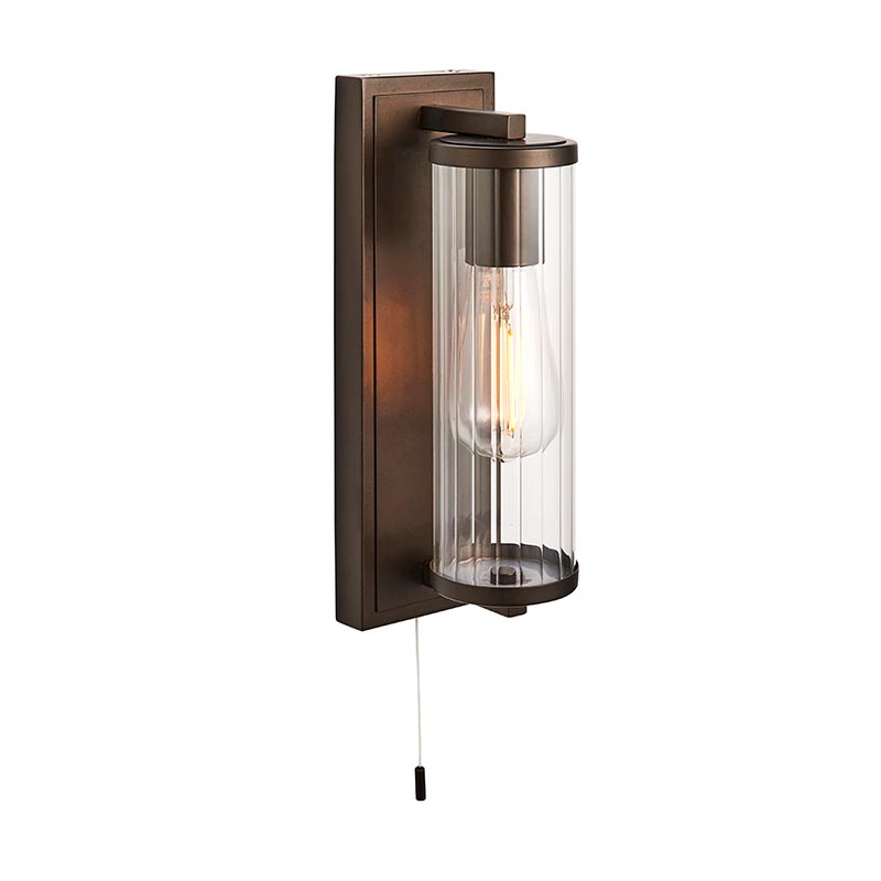 Luxia Sutton Bathroom Wall Light - Bronze