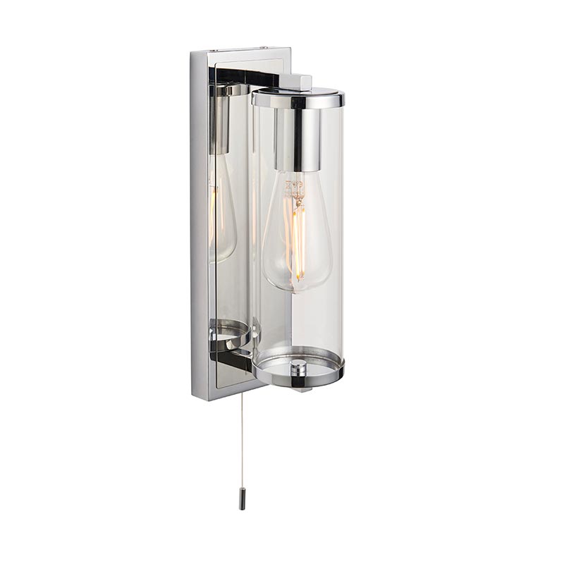 Luxia Sutton Bathroom Wall Light - Polished Chrome