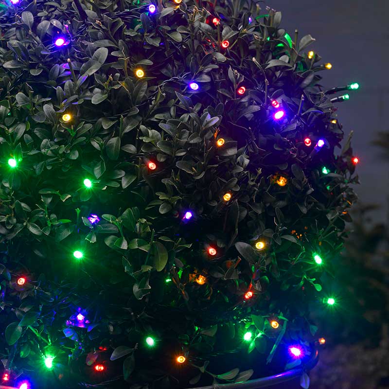 Edit 19M Battery Operated Multi-Coloured LED String Lights - 200 Lights
