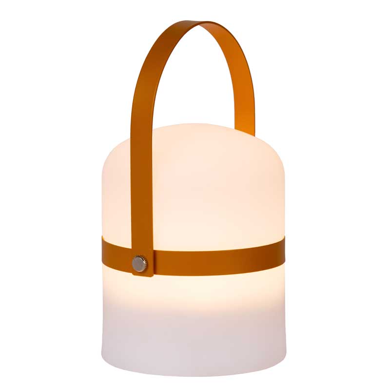Lucide Little Joe Battery Operated LED Outdoor Table Lamp - Orange