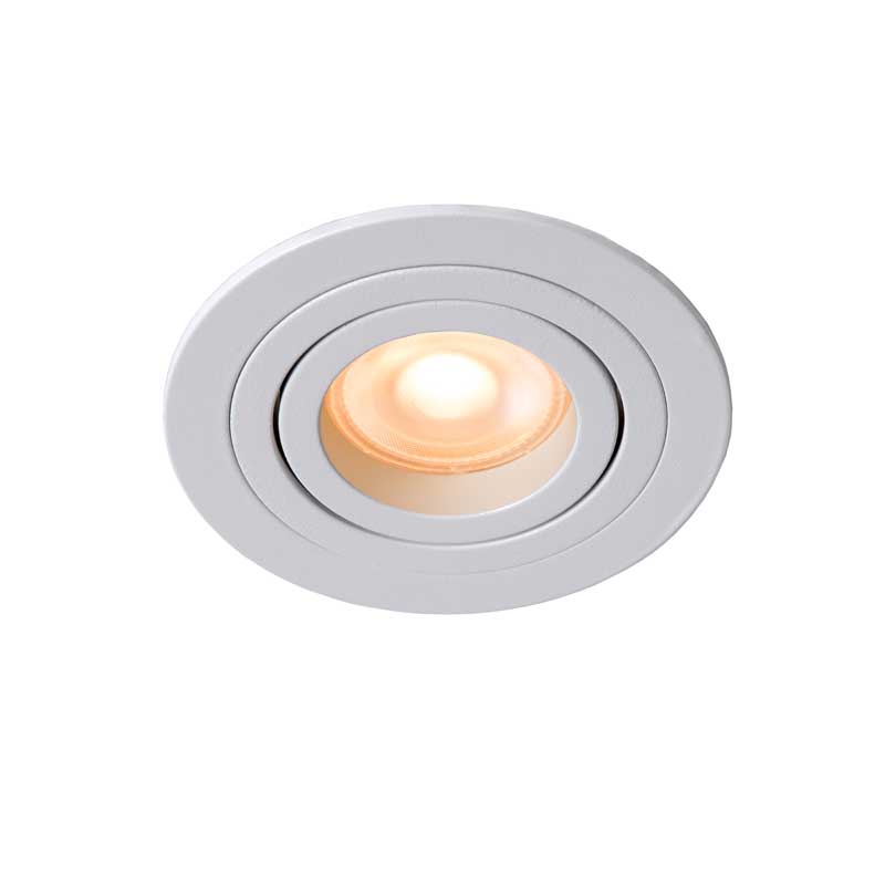 Lucide Tube Recessed Adjustable Downlight - White