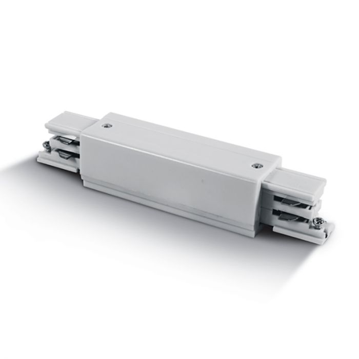 3 Circuit Straight Live Connector - White