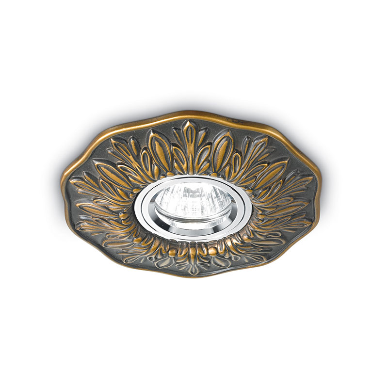 Polka Fixed Decorative Downlight - Antique Brass