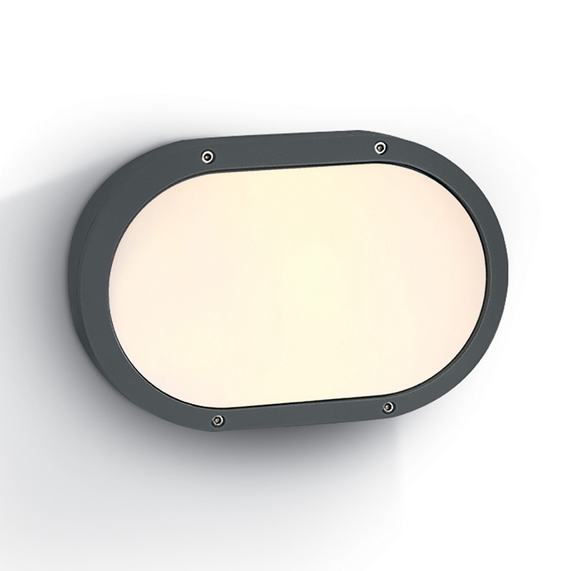 Guard Outdoor Oval Flush Light - Anthracite