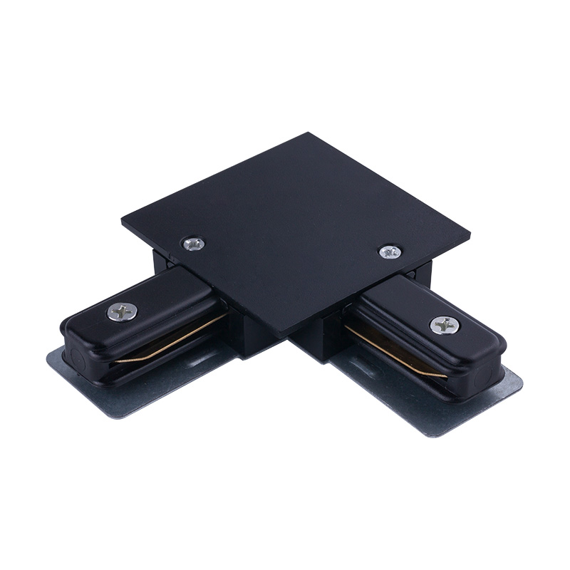 Edit Recessed 1 Circuit Track Corner - Black
