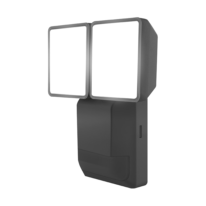 Ledvance Endura Pro 16W Cool White LED Twin Floodlight with PIR Sensor - Dark Grey
