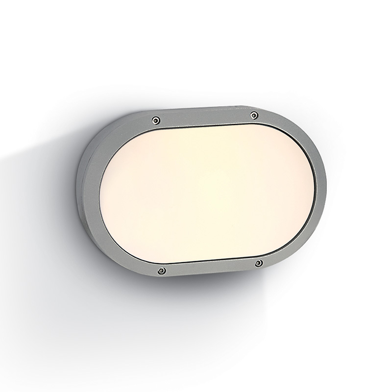 Guard Outdoor Oval Flush Light - Grey
