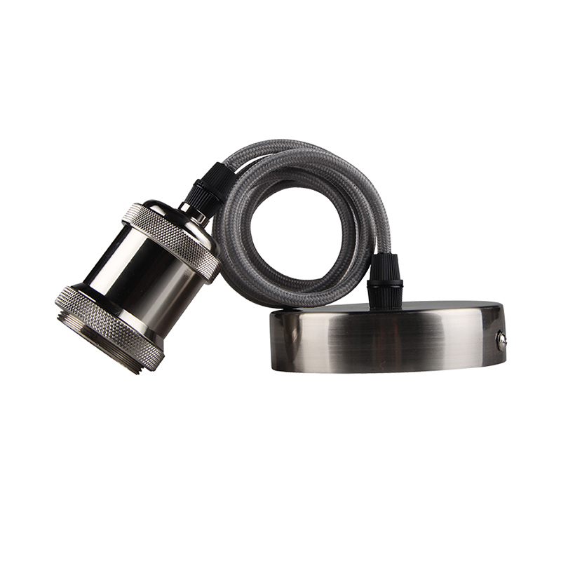 Kosnic Calla Ceiling Pendant Lamp Holder - Nickel