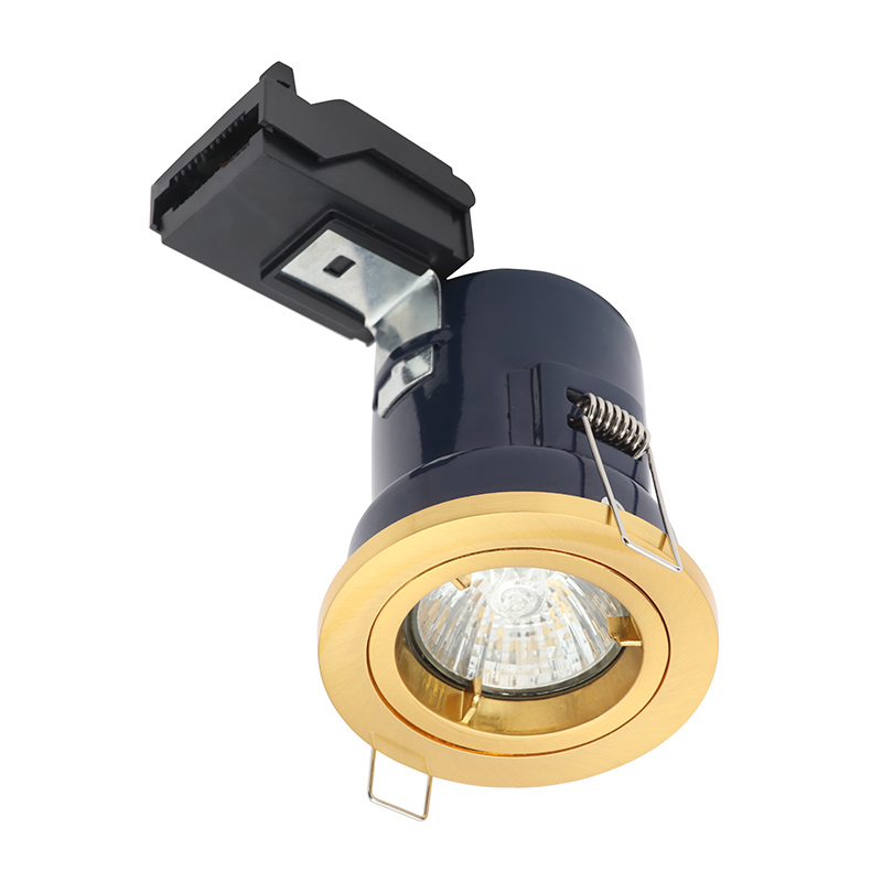Forum Yate Fixed Fire Rated Downlight - Satin Brass