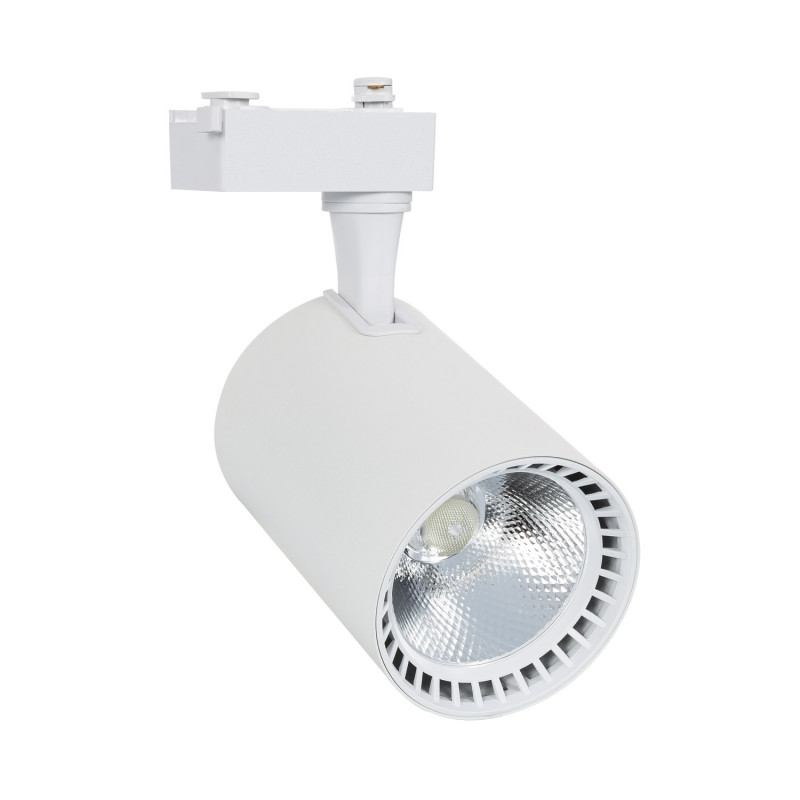 Single Circuit 40W Warm White LED Track Light Bron - White