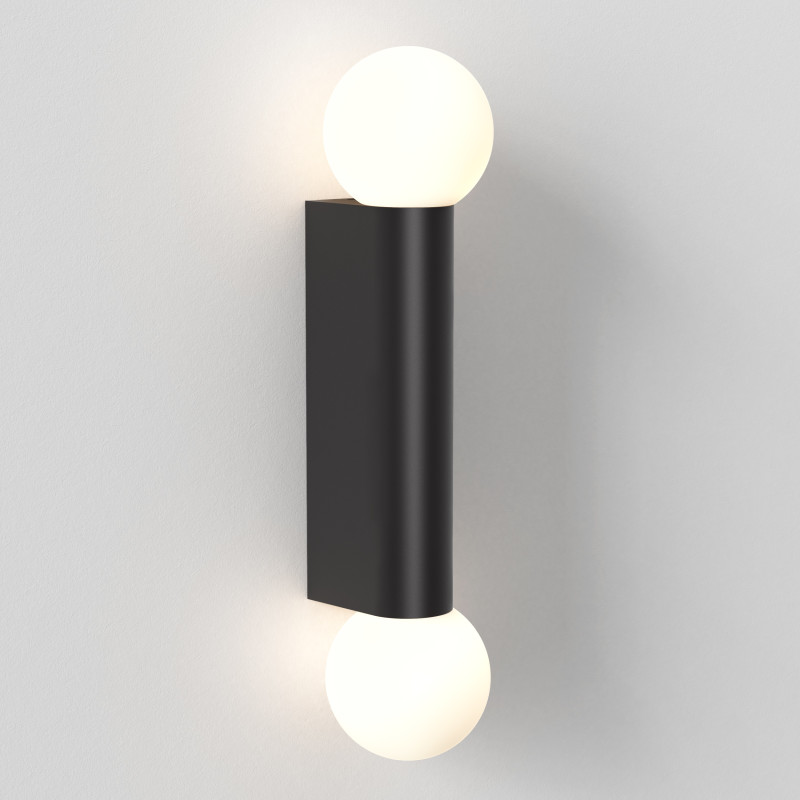 Astro Ortona Bathroom Twin Wall Light - Matt Black