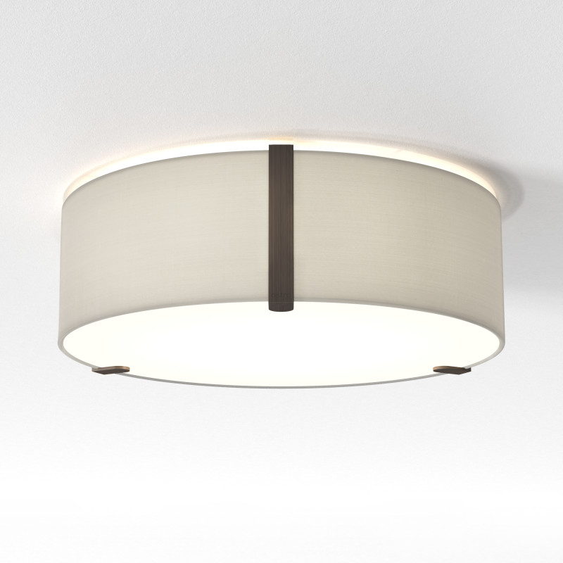 Astro Salina Round Flush Ceiling Light 400mm - Putty