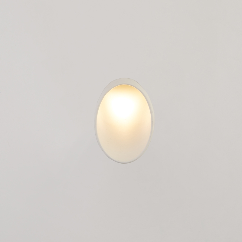 Edit Zaha Plaster-In Trimless 3000K LED Recessed Wall Light - White