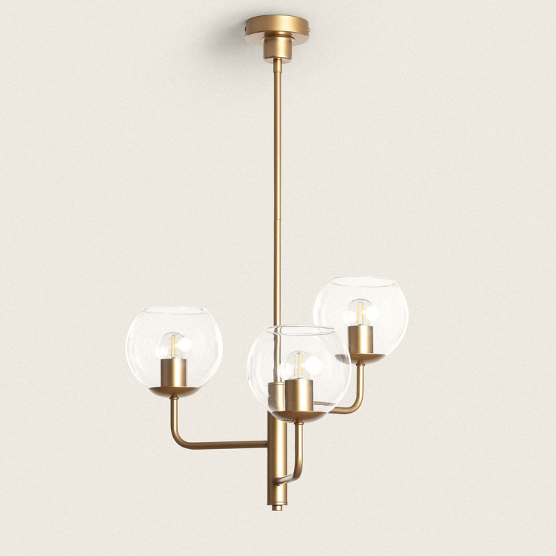 Edit Tribubble  Glass Ceiling Pendant Light - Gold