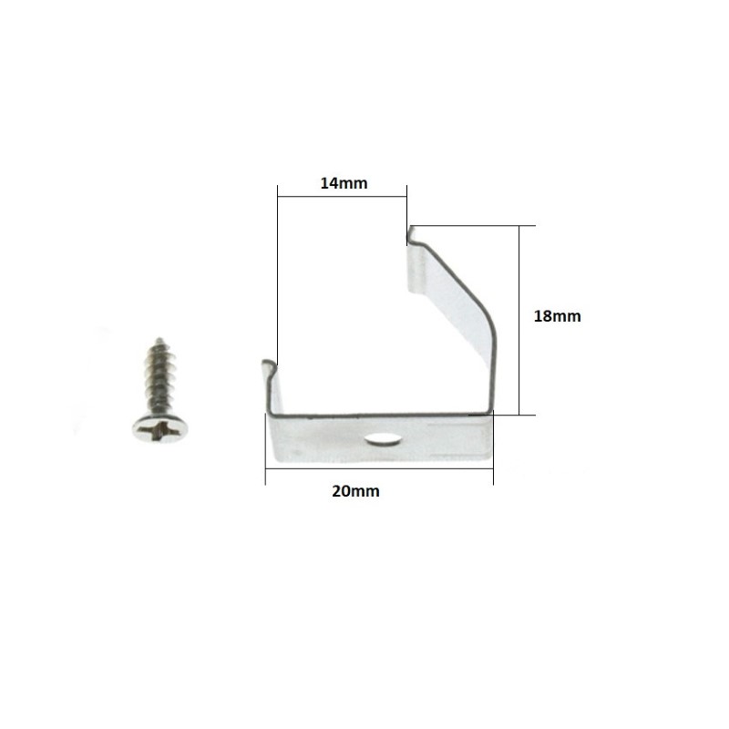 45º Metal Fitting Clip For Aretha LED Strip