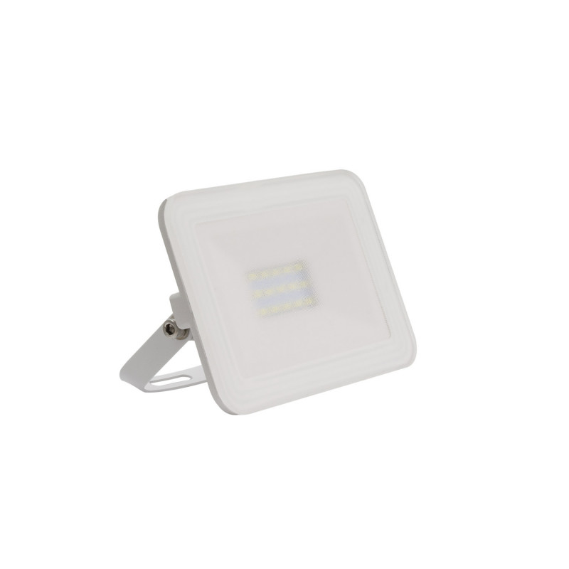 10W Cool White LED Floodlight 900lm Glass IP65 - White