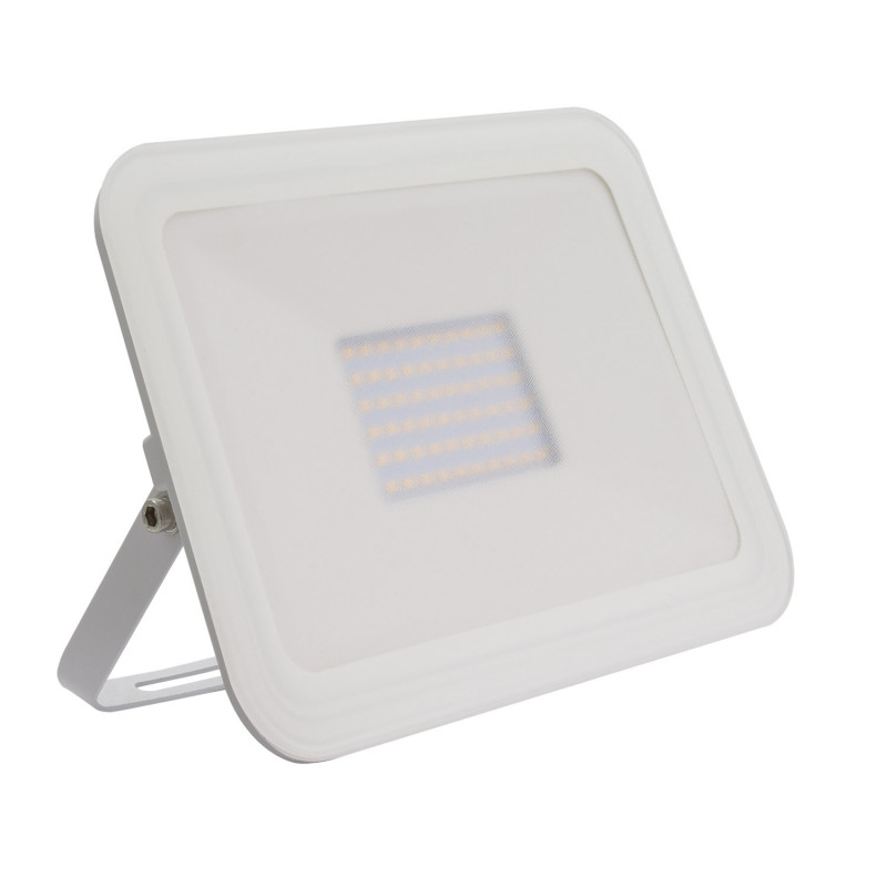 50W Cool White LED Floodlight 5000lm Glass IP65 - White