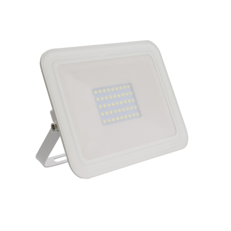 30W Warm White LED Floodlight 3000lm Glass IP65 - White