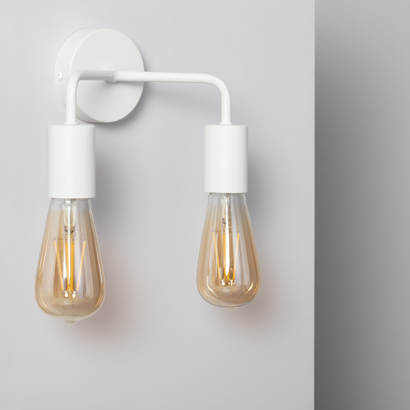 Edit Jayso 2 Arm Wall Light - White