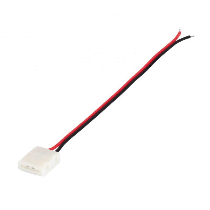 2 Pin 10mm Connector Cable for 12/24V DC Monochrome LED Strips
