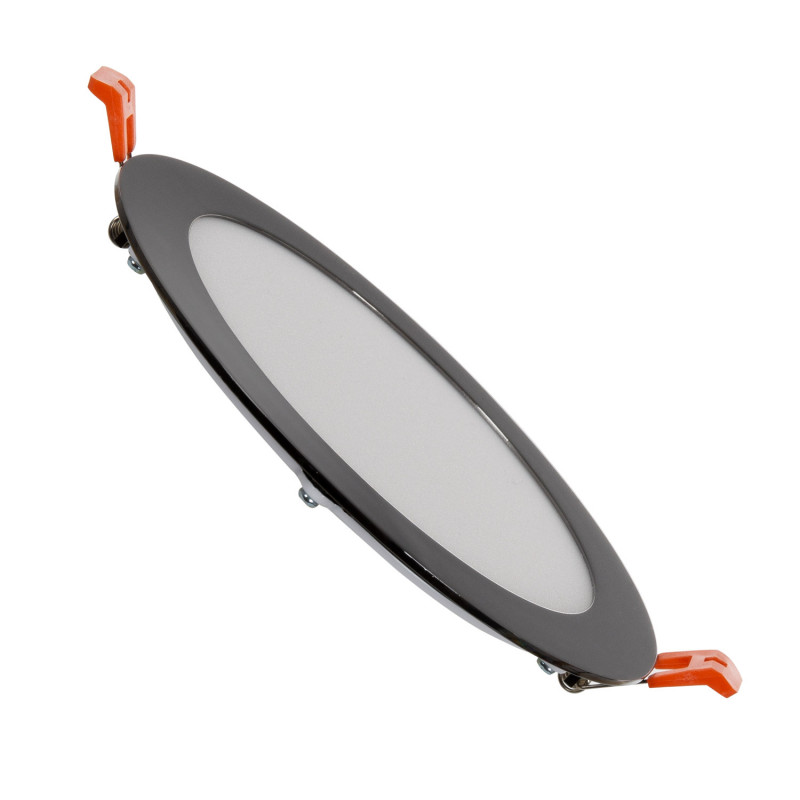 UltraSlim Round 12W Cool White LED Downlight Cutout 155mm- Black