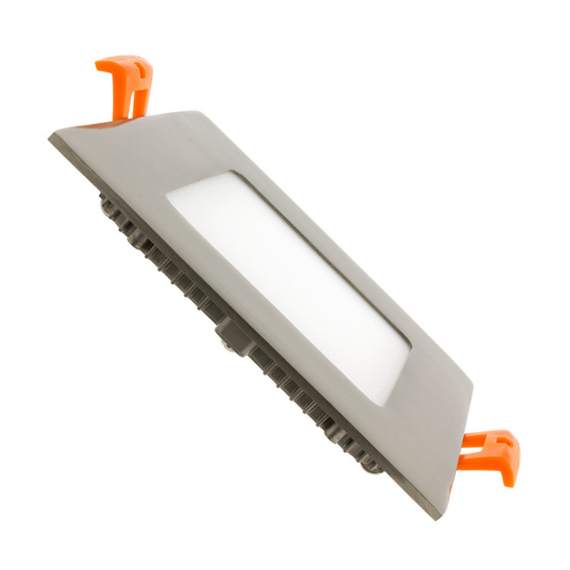 UltraSlim Square 6W Cool White LED Downlight Cutout 105x105mm - Silver