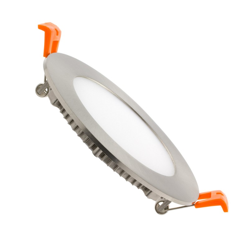 UltraSlim Round 6W Daylight 6000K LED Downlight Cutout 110mm - Silver
