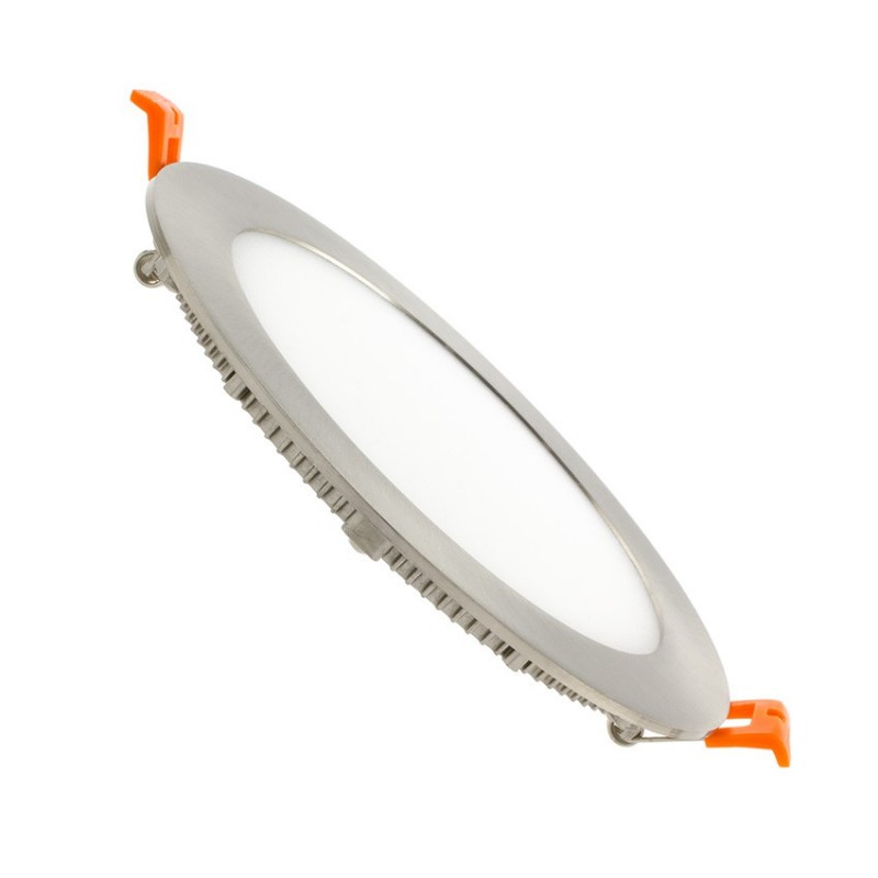 UltraSlim Round 12W Warm White LED Downlight Cutout 155mm - Silver