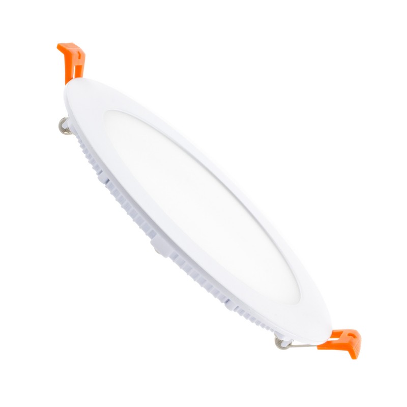 UltraSlim Round 9W Daylight 6000K LED Downlight Cutout 130mm - White