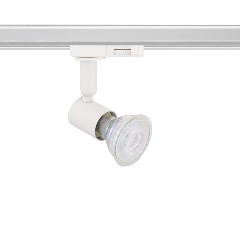 Three Circuit Track Light Spotlight GU10 Lampholder - White