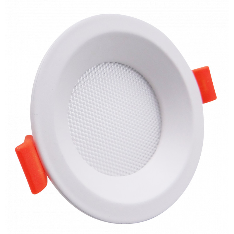 Slim Round 7W Colour Selectable Downlight - White