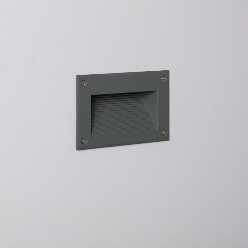 Edit Mystic Warm White LED Recessed Outdoor Wall Light - Grey