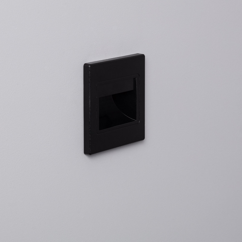 Edit Randy Warm White LED Recessed Wall Light - Black