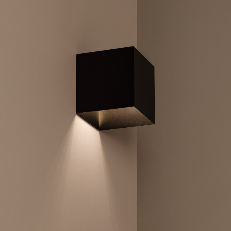 Suri Rabat Warm White Solar LED Outdoor Wall Light with PIR Sensor - Black