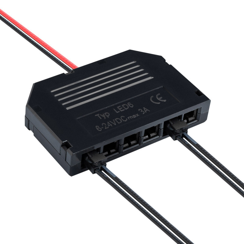 6 Output Distributor Connector for Monochrome LED Strips