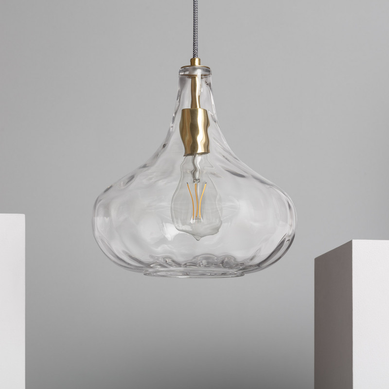 Edit Tassel Glass Ceiling Pendant Light - Gold