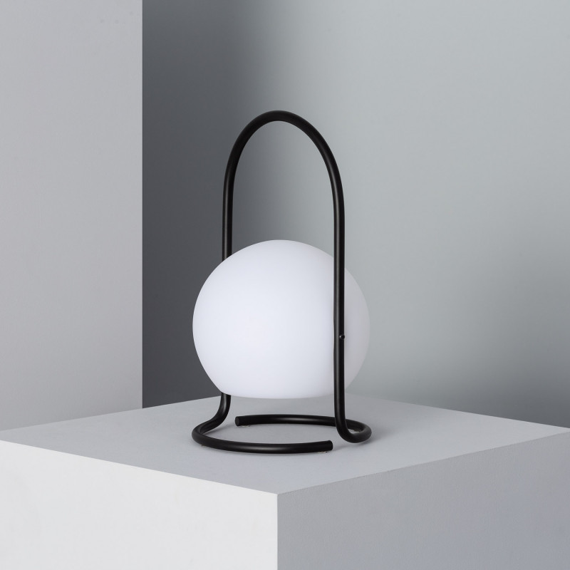Edit Mkono Sphere USB Rechargeable LED Outdoor Table Lamp - Black