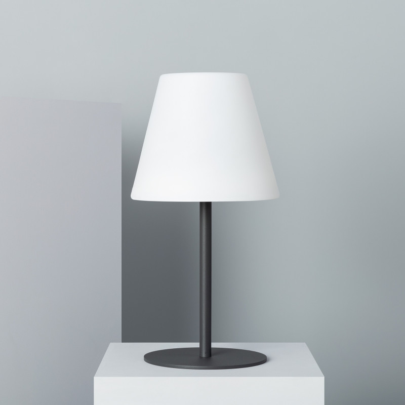 Edit Larso Solar LED USB Rechargeable Outdoor Table Lamp - Black