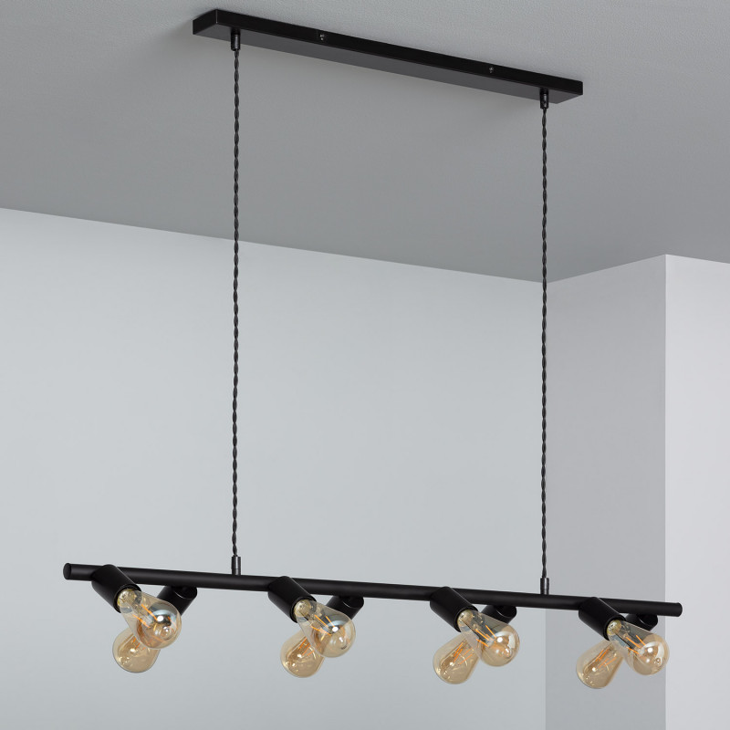 Edit Garland 8 Light Bar Ceiling Pendant Light - Black
