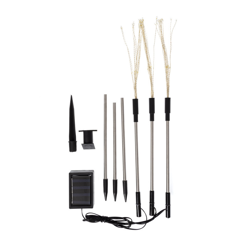 Suri Dandelion Solar LED Stake Light - Set of 3